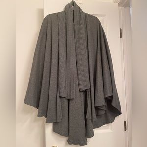 A.Brod woman’s accessory open front cape. One size fits all. Gray
